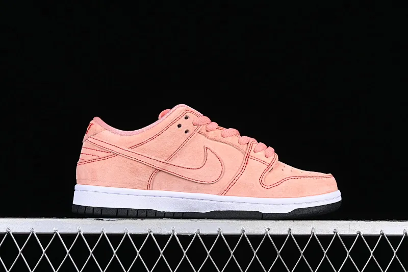 All Categories Nk SB Dunk Series Nk SB Dunk Low low-top sneakers NK SB Dunk Low "Pink" suede pink salmon pink and white suede smashed backboard fashion casual sneakers CV1655-600